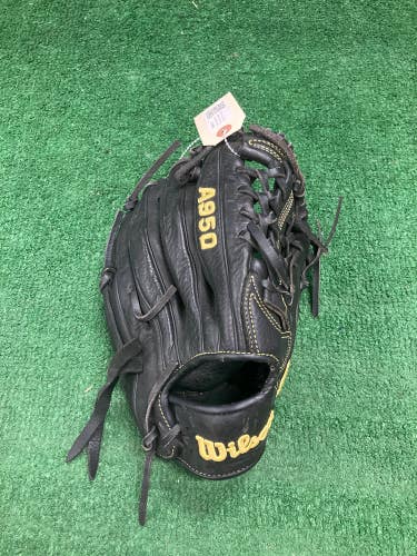 Black Wilson A950 RH Infield Baseball Glove 11.75" (Used)