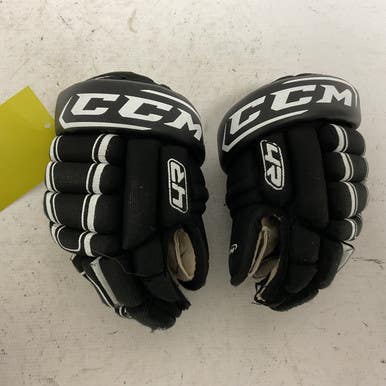 Used CCM 4R Youth Gloves Black 8" 11855-S000188404