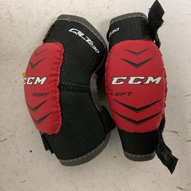 Used CCM QLT 230 Youth Elbow Pads Black And Red MD 11855-S000188377
