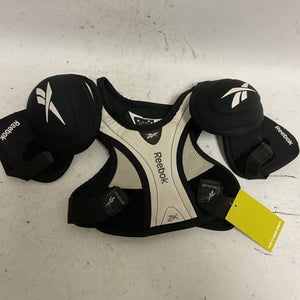 Used Reebok 2K Youth Shoulder Pads Black And White MD 11855-S000188375