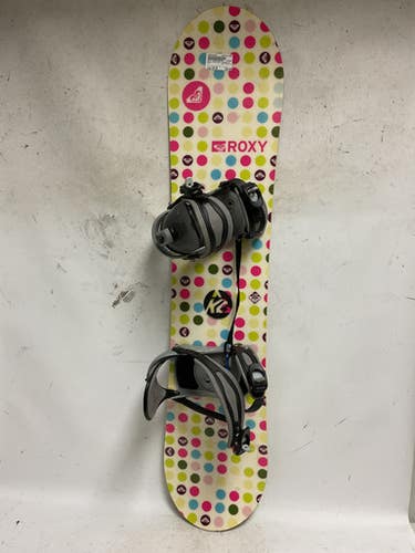 Used Roxy POLKA DOT Girls Board/Binding White And Optic Yellow 120 cm 11855-S000188351