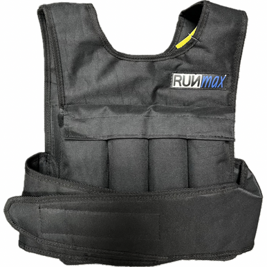 Used RUNMAX WEIGHTED VEST Black 21 lb 11855-S000188329