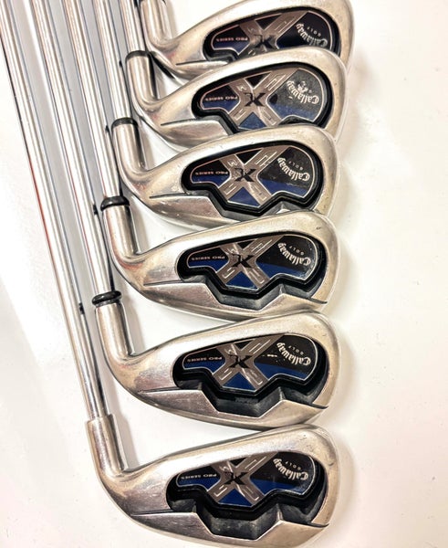 Men's Right Handed Iron Set Stiff Flex Steel Shaft (Used) 5-AW