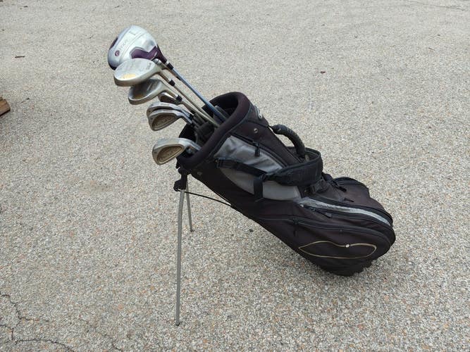 Wilson Pro Staff 12 Piece Ladies Flex Complete Golf Set Stand Bag