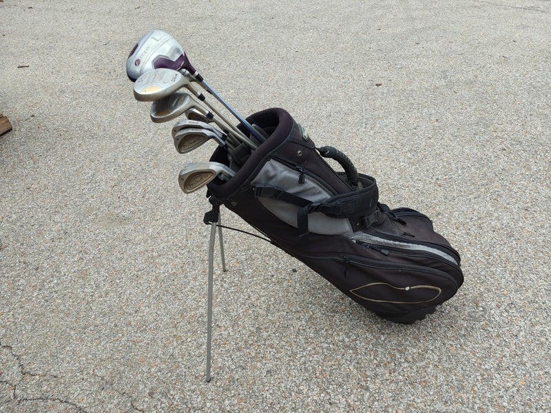 Wilson Pro Staff 12 Piece Ladies Flex Complete Golf Set Stand Bag