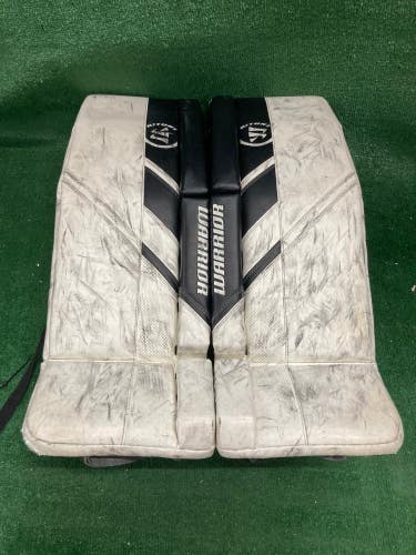 White 32" Intermediate Warrior Ritual G5 Goalie Leg Pads (Used)