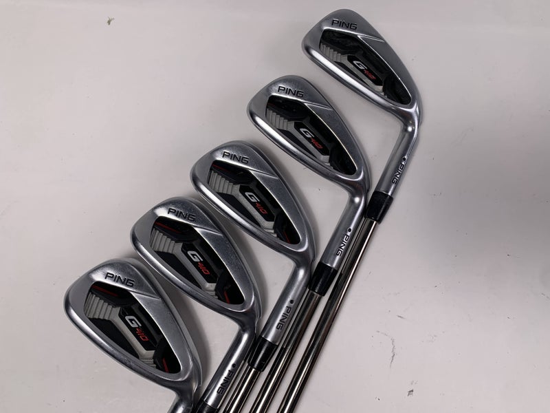 Ping G410 Iron Set 7-PW+GW Black Dot Recoil ES 760 F2 Senior Graphite Mens RH