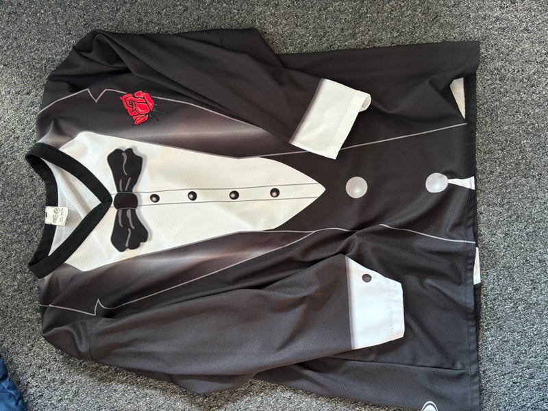 Black Tuxedo Athletic Knit Jersey