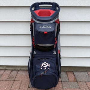Sun Mountain C-130 14 Way Dividers Cart Bag USA Patriot Red White Blue