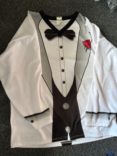White Tuxedo Jersey