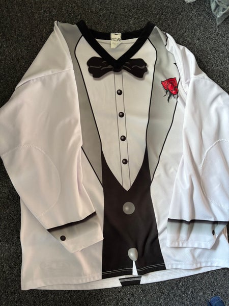 White Tuxedo Jersey