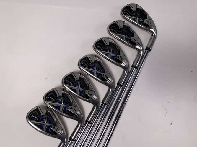 Callaway X-22 Iron Set 4-PW Uniflex Steel Mens RH