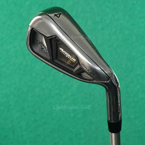 Callaway Rogue ST MAX OS LITE Single 4 Iron SteelFiber fc 90 F4 Graphite Stiff