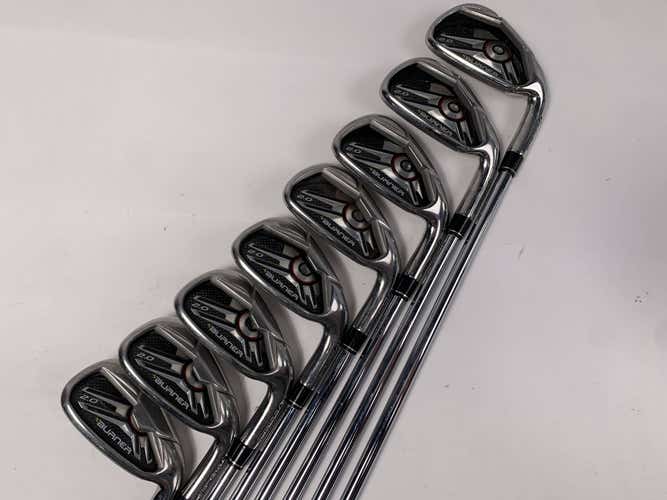TaylorMade Burner 2.0 Iron Set 4-PW+AW Burner 2.0 Regular Steel Mens RH