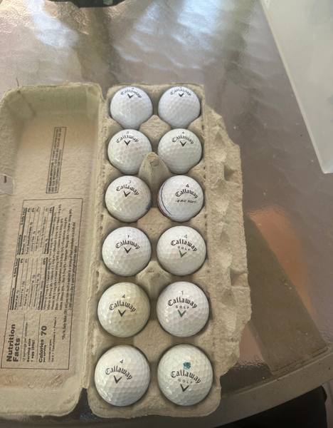 Callaway Balls 12 Pack (1 Dozen) (Used)