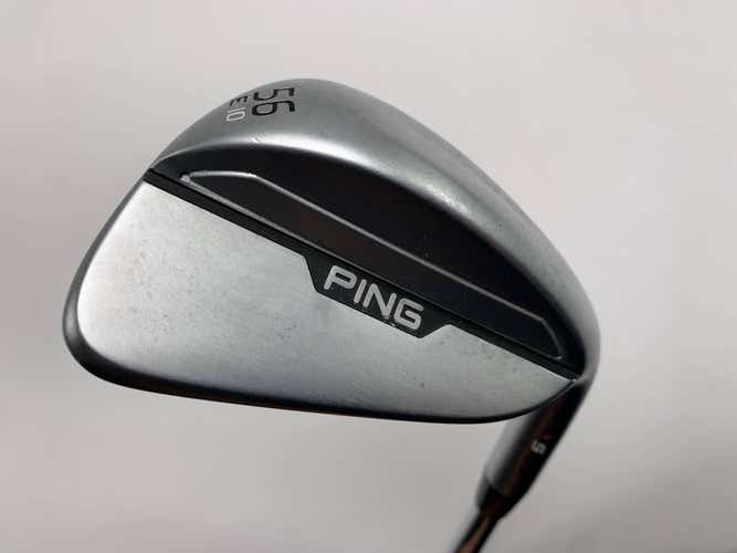 Ping s159 Chrome Sand Wedge SW 56* 10 Orange Dot 2* Flat True Temper DG Mens RH