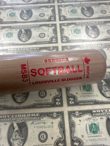 Louisville Slugger MSB3 Maple Bat (-8) 26 oz 34" (New)