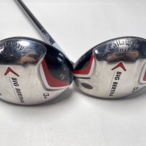 Callaway Big Bertha 2007 3 & 5 Fairway Wood Set 15* 18* 70g Regular RH
