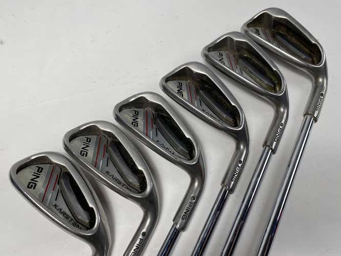 Ping Karsten 2014 Iron Set 6-PW+GW Black Dot CFS Distance Regular Steel Mens RH