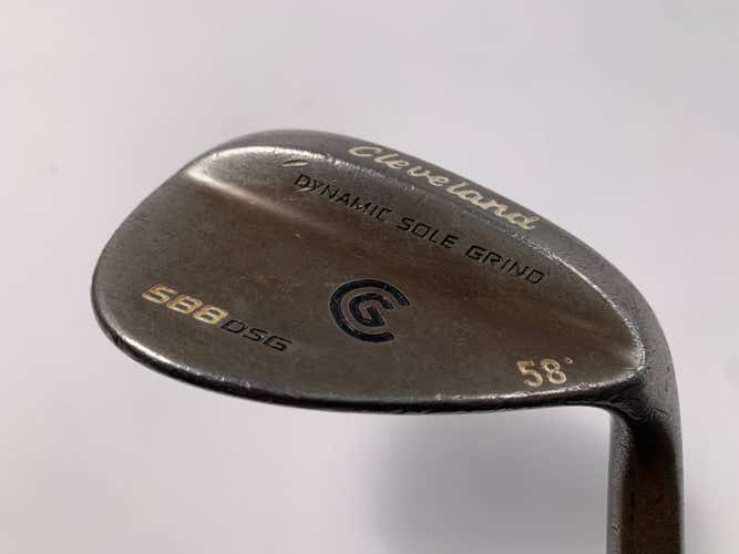 Cleveland 588 DSG Gunmetal Lob Wedge LW 58* True Temper Dynamic Gold Mens RH