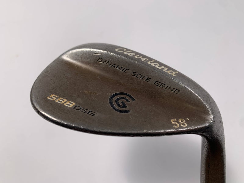Cleveland 588 DSG Gunmetal Lob Wedge LW 58* True Temper Dynamic Gold Mens RH