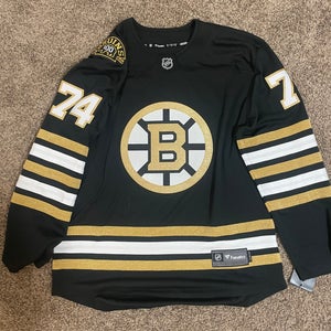 Large Boston Bruins DeBrusk Centennial Fanatics Breakaway Home Jersey NWT