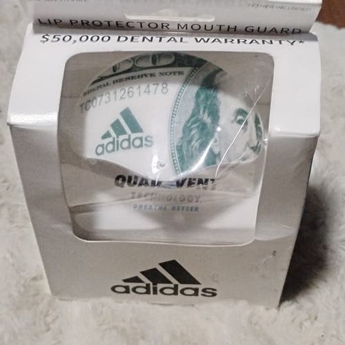 new in box adidas quad vent football mouth guard 100 dollar bill
