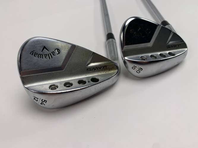 Callaway Jaws Full Toe Raw Face Chrome Wedge Set 54* 12 | 60* 10 TT DG Mens LH