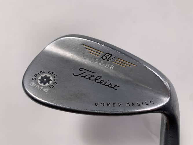 Titleist Vokey Spin Milled SM4 Chrome Gap Wedge GW 52* 8 Wedge Steel Mens RH