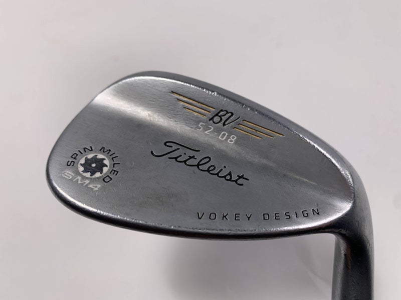 Titleist Vokey Spin Milled SM4 Chrome Gap Wedge GW 52* 8 Wedge Steel Mens RH