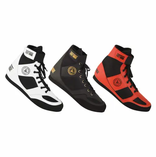 FISTRAGE Boxing Shoes Kicking Fighting Training Mesh Leather Unisex Adult Combat