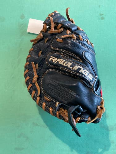 Used Rawlings Premium Pro Series Right Hand Throw Catcher's Baseball Glove 33"