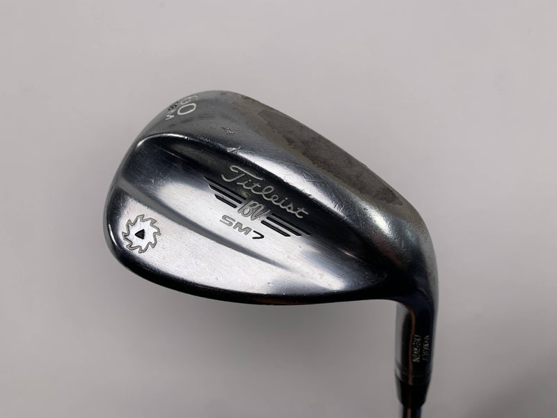 Titleist Vokey SM7 Tour Chrome Lob Wedge 60* 8 K-Grind True Temper DGl Mens RH