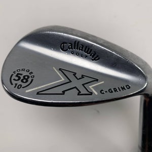 Callaway X Forged Chrome Lob Wedge LW 58* 10 Bounce C-Grind Wedge Steel Mens RH