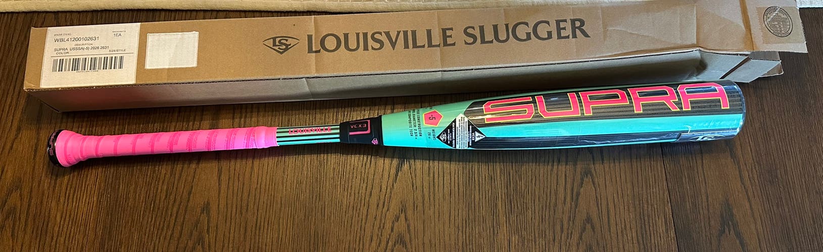 2026 Louisville Slugger Supra Composite USSSA Certified Bat (-5) 26 oz 31" (New)
