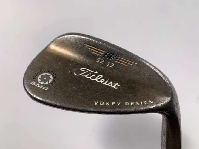 Titleist Vokey Spin Milled SM4 Oil Can Gap Wedge GW 52* 12 Wedge Steel Mens RH