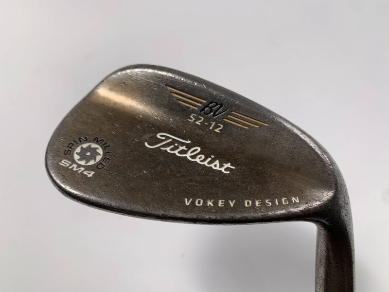 Titleist Vokey Spin Milled SM4 Oil Can Gap Wedge GW 52* 12 Wedge Steel Mens RH