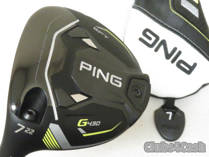 PING G430 SFT Fairway 22 7 Wood Alta CB 65 Black Regular +Cover LEFT LH  MINT