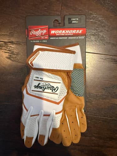 Small Rawlings Workhorse Batting Gloves (New)