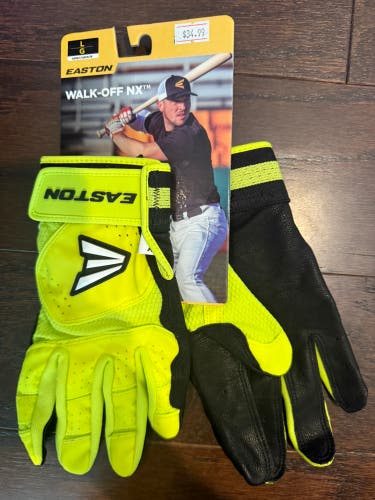Large Easton Walk off Batting Gloves (New)