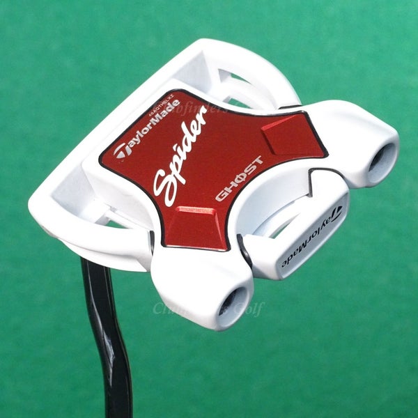 LH TaylorMade 2024 Spider Ghost White 35.5" DB Mallet Putter W/Super Stroke & HC