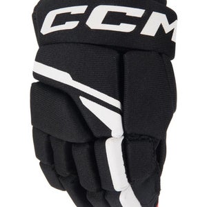 New BLK/WHT 12IN HGNEXT23 JR CCM GLOVES 11834-CCM4836618