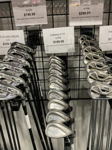 Used Callaway X-14 Mens Complete Set RH 9 Piece 11834-S000037971