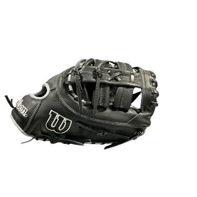New A700 RHT 12IN 1ST BASE MITT BLACK/SILVER 11834-WILWBW10163712