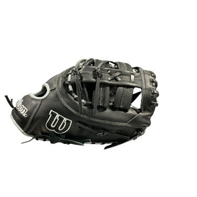 New A700 RHT 12IN 1ST BASE MITT BLACK/SILVER 11834-WILWBW10163712