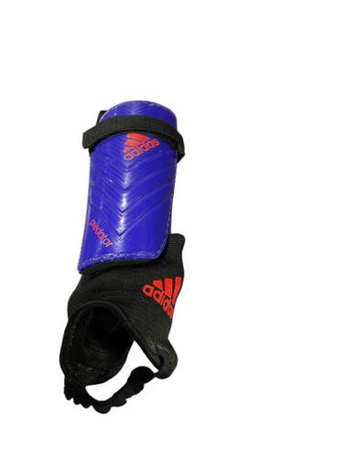 Used Adidas Soccer Shin Guards Youth Royal Blue SM 11834-S000037954