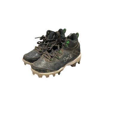 Used Under Armour BH OUT OF HERE CLEATS BB/SB Cleats Black Youth 10.0 11834-S000037913