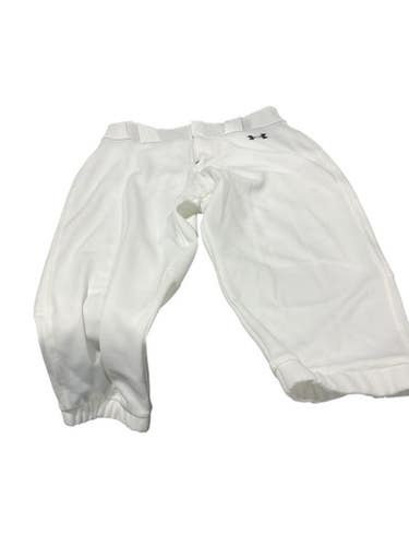 Used Under Armour SMALL WHITE PANTS BB/SB Pant Mens White SM 11834-S000037906