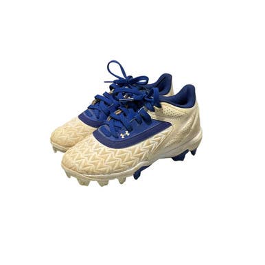 Used Under Armour BB CLEAT BB/SB Cleats White Youth 13.0 11834-S000037895
