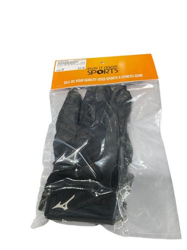 Used Mizuno BB/SB Batting Gloves Black SM 11834-S000037860